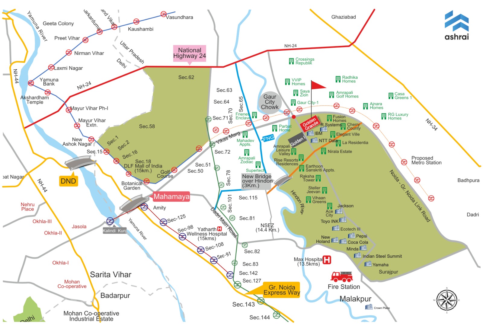 Layout Location Map